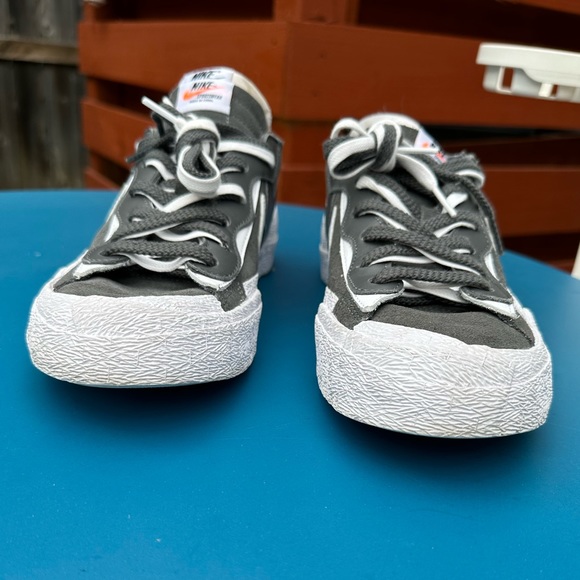 Nike Men’s Blazer Low sacai Iron Gray - size 9 - Picture 4 of 8